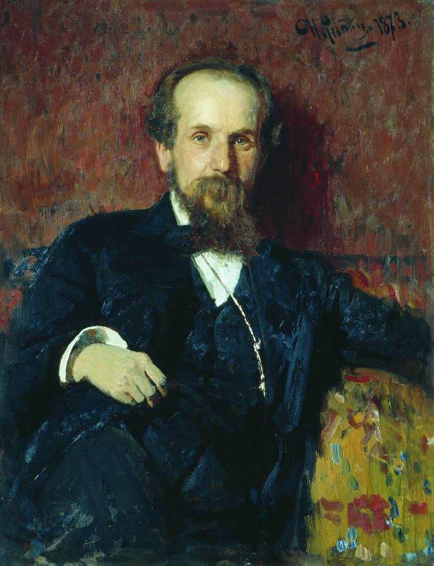 Ilya Repin Portrait of the painter Pavel Petrovich Chistyakov China oil painting art